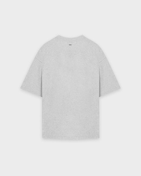 Heavy Grey Melange Basic T-Shirt