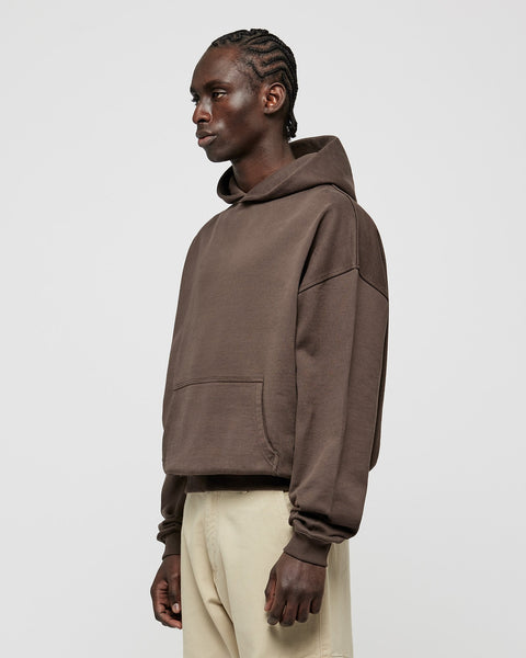 Heavy Chocolate Brown Basic Hoodie