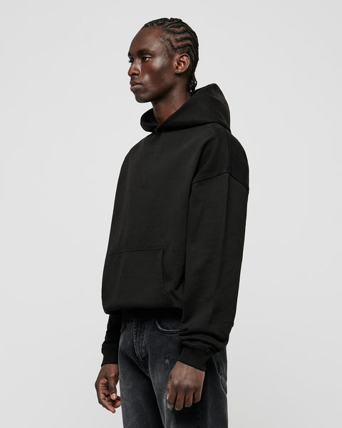 Heavy Black Basic Hoodie