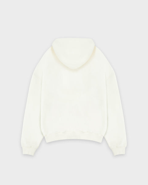 Heavy Off White Basic Hoodie