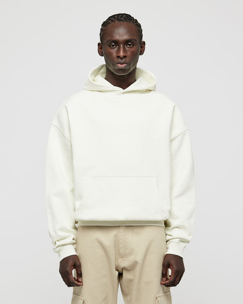 Heavy Off White Basic Hoodie