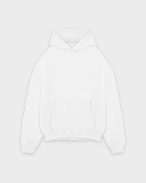 Heavy White Basic Hoodie