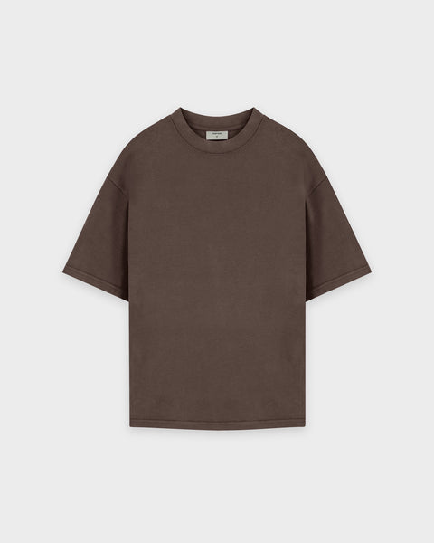 Heavy Chocolate Brown Basic T-Shirt