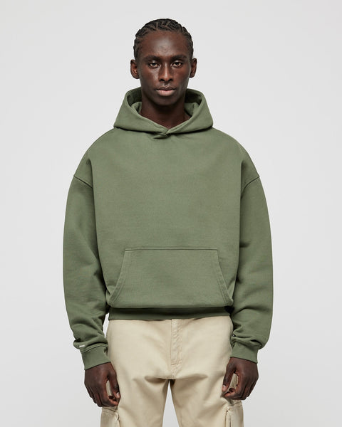 Heavy Smokey Green Basic Hoodie