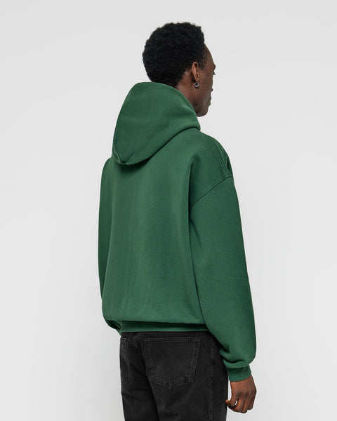 Heavy Hunter Green Basic Zip Hoodie